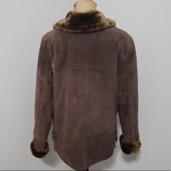 {Dennis Basso} Leather & Fur Coat - Picture 5 of 7